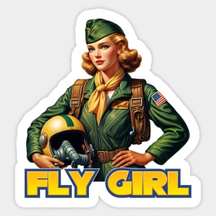 Fly Girl Sticker